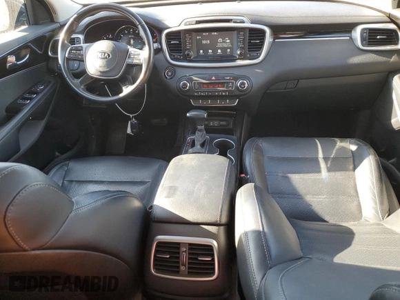 2019 Kia Sorento EX Sport V6 with VIN 5XYPH4A55KG503738, listed as a Copart auction lot 85773814 with 107,046 mi miles and Salvage Title. Bid and sale history available at carsss.com. Image 8.