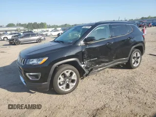2021 Jeep Compass Limited z VIN 3C4NJDCB0MT512941, wystawiony jako Copart lot #53457085 z przebiegiem 21 280 mil mil oraz Szkoda całkowita • Salvage title. Historia ofert i sprzedaży dostępna na DreamBid. Obrazek 1.