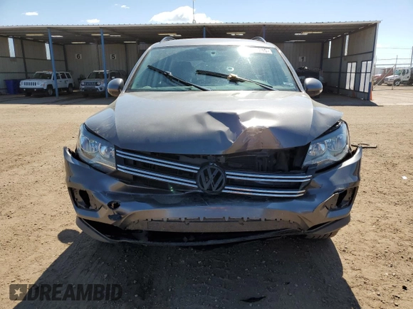 2017 Volkswagen Tiguan S with VIN WVGBV7AX6HK046412, listed as a Copart auction lot 57404245 with 75,881 mi miles and Salvage title. Bid and sale history available at DreamBid. Image 5.