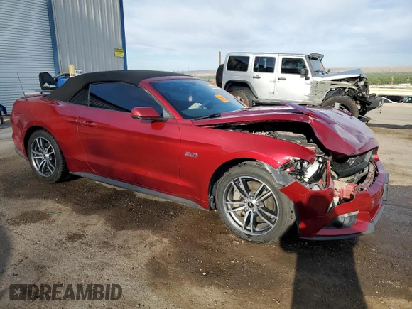2017 Ford Mustang GT Premium z VIN 1FATP8FF6H5248079, wystawiony jako Copart lot #55159055 z przebiegiem 73 971 mil mil oraz Szkoda całkowita • Salvage title. Historia ofert i sprzedaży dostępna na DreamBid. Obrazek 4.