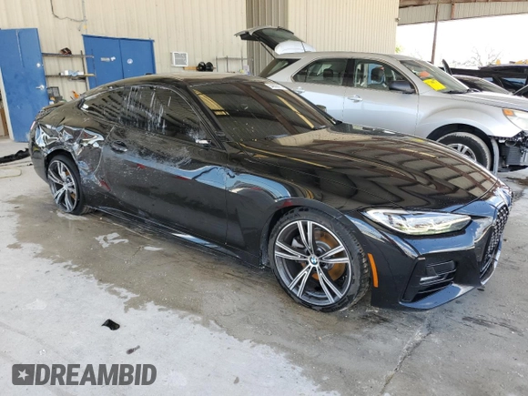 2021 BMW 4 Series 430i z VIN WBA53AP00MCH37163, wystawiony jako Copart lot #54800475 z przebiegiem 62 347 mil mil oraz Szkoda całkowita • Salvage title. Historia ofert i sprzedaży dostępna na DreamBid. Obrazek 4.