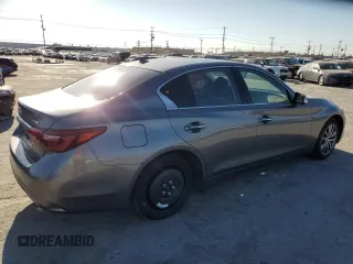 2021 Infiniti Q50 Pure with VIN JN1EV7AP6MM703597, listed as a Copart auction lot 46808815 with 53,490 mi miles and Salvage title. Bid and sale history available at DreamBid. Image 3.