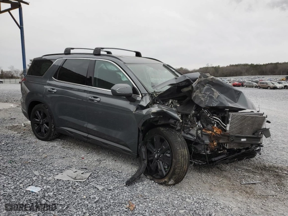 2024 Hyundai Palisade XRT with VIN KM8R34GEXRU798595, listed as a Copart auction lot 88779535 with 16,994 mi miles and Salvage Title. Bid and sale history available at carsss.com. Image 4.