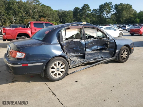 2005 Kia Amanti with VIN KNALD124555059205, listed as a Copart auction lot 74736594 with 154824 miles and Salvage Title. Bid and sale history available at carsss.com. Image 3.