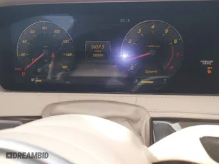 2018 Mercedes-Benz S-Class S 450 with VIN WDDUG6EB7JA375119, listed as a IAAI auction lot 41729428 with 68,084 mi miles. Bid and sale history available at carsss.com. Image 6.