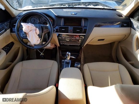 2015 BMW X3 xDrive28i with VIN 5UXWX9C51F0D53956, listed as a Copart auction lot 42615855 with 148,917 mi miles and Salvage Title. Bid and sale history available at carsss.com. Image 8.