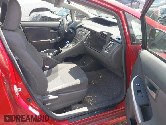 2011 Toyota Prius I with VIN JTDKN3DU2B1443658, listed as a IAAI auction lot 42141442 with 169,456 mi miles. Bid and sale history available at carsss.com. Image 5.