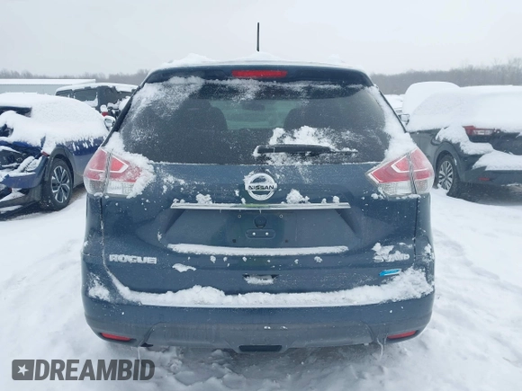 2014 Nissan Rogue S with VIN 5N1AT2MV2EC853126, listed as a IAAI auction lot 41612903 with 118,311 mi miles. Bid and sale history available at carsss.com. Image 16.