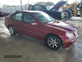 2002 Mercedes-Benz C with VIN WDBRF61JX2E002763, listed as a Copart auction lot 80010164 with 56,332 mi miles and Clean Title. Bid and sale history available at carsss.com. Image 4.