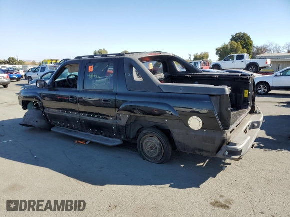 2002 Chevrolet Avalanche with VIN 3GNEC13TX2G132942, listed as a Copart auction lot 73054864 with Not Provided miles and Salvage Title. Bid and sale history available at DreamBid. Image 2.