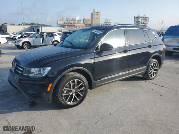 2021 Volkswagen Tiguan SE with VIN 3VV3B7AXXMM085722, listed as a Copart auction lot 54438285 with 76,746 mi miles and Clean Title. Bid and sale history available at carsss.com. Image 1.
