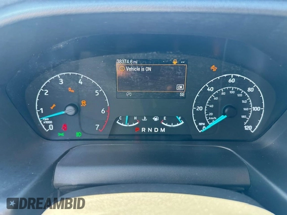 2020 Ford Transit with VIN 1FTBW1YG0LKA20885, listed as a Copart auction lot 47828585 with 38,374 mi miles and Non Repairable. Bid and sale history available at DreamBid. Image 8.