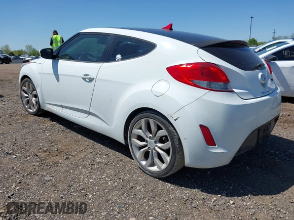 2013 Hyundai Veloster w/Gray Int with VIN KMHTC6AD1DU165476, listed as a IAAI auction lot 42242540 with 201,732 mi miles and . Bid and sale history available at DreamBid. Image 3.