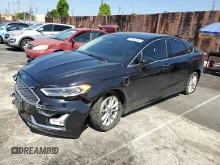 2020 Ford Fusion Titanium with VIN 3FA6P0SU2LR257838, listed as a Copart auction lot 55252035 with 31,319 mi miles and Salvage title. Bid and sale history available at DreamBid. Image 1.