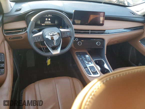 2022 Infiniti QX60 Sensory with VIN 5N1DL1GS8NC332839, listed as a Copart auction lot 85265524 with 7,863 mi miles and Salvage title. Bid and sale history available at DreamBid. Image 8.