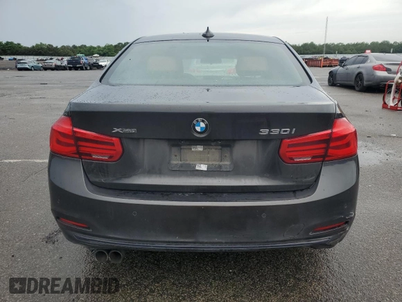 2017 BMW 3 Series 330i xDrive with VIN WBA8D9G38HNU65066, listed as a Copart auction lot 62767155 with 80,553 mi miles and Salvage title. Bid and sale history available at DreamBid. Image 6.