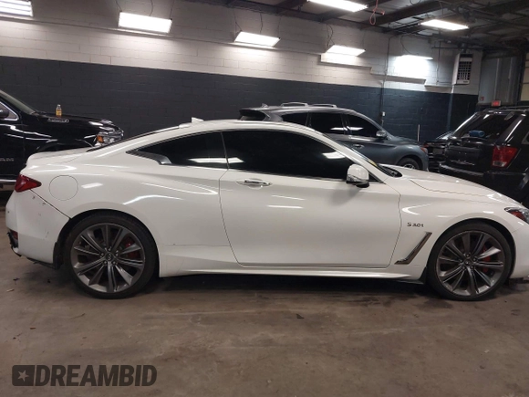 2018 Infiniti Q60 RED SPORT 400 with VIN JN1FV7EL3JM630017, listed as a IAAI auction lot 41697880 with 73,951 mi miles. Bid and sale history available at carsss.com. Image 13.