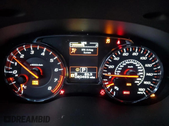 2018 Subaru WRX Limited with VIN JF1VA1F68J8810182, listed as a Copart auction lot 84710324 with 80,465 mi miles and Salvage Title. Bid and sale history available at carsss.com. Image 9.