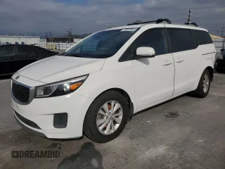 2016 Kia Sedona LX with VIN KNDMB5C18G6116776, listed as a Copart auction lot 53887895 with 87,235 mi miles and Salvage Title. Bid and sale history available at carsss.com. Image 1.