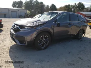 2021 Honda CR-V EX with VIN 2HKRW2H50MH656211, listed as a Copart auction lot 54709705 with 36,227 mi miles and Salvage title. Bid and sale history available at DreamBid. Image 1.