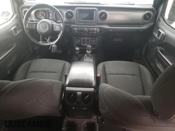 2021 Jeep Wrangler Unlimited 80th Anniversary with VIN 1C4HJXDN7MW680450, listed as a Copart auction lot 87807545 with 117,275 mi miles and Salvage title. Bid and sale history available at DreamBid. Image 8.