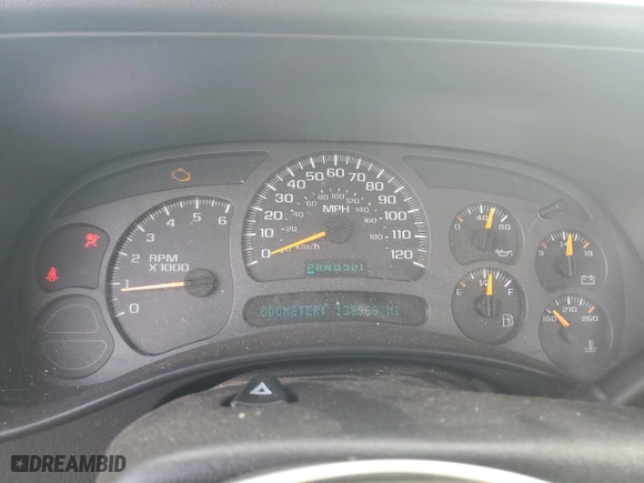 2003 Chevrolet Silverado 1500 with VIN 1GCEC14X03Z355213, listed as a Copart auction lot 85502164 with 135,969 mi miles and Salvage Title. Bid and sale history available at carsss.com. Image 9.