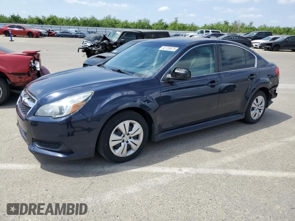 2013 Subaru Legacy 2.5i with VIN 4S3BMBA61D3021519, listed as a Copart auction lot 52733675 with 117,599 mi miles and Salvage title. Bid and sale history available at DreamBid. Image 1.