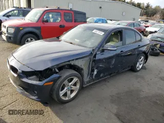 2015 BMW 3 Series 328i xDrive with VIN WBA3B5G50FNS14551, listed as a Copart auction lot 46627015 with 76,837 mi miles and Salvage Title. Bid and sale history available at carsss.com. Image 1.