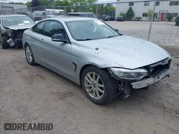 2014 BMW 4 Series 435i xDrive z VIN WBA3R5C54EF784725, wystawiony jako IAAI lot #42291673 z przebiegiem 107 124 mil mil oraz . Historia ofert i sprzedaży dostępna na DreamBid. Obrazek 1.