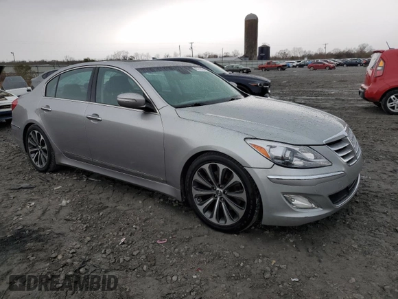 2012 Hyundai Genesis 5.0L R-Spec with VIN KMHGC4DH0CU192428, listed as a Copart auction lot 43218705 with 163,503 mi miles and Salvage Title. Bid and sale history available at carsss.com. Image 4.