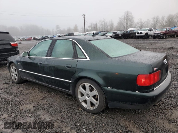 2002 Audi S8 with VIN WAUGU44D12N007629, listed as a Copart auction lot 84200554 with 156,384 mi miles and Clean Title. Bid and sale history available at DreamBid. Image 2.
