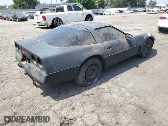 1984 Chevrolet Corvette with VIN 1G1AY0784E5106091, listed as a Copart auction lot 58558044 with 0 mi miles and Non Repairable. Bid and sale history available at carsss.com. Image 3.