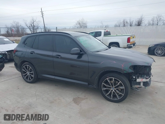 2022 BMW X3 sDrive30i with VIN 5UX43DP09N9J17924, listed as a IAAI auction lot 41586274 with 33,607 mi miles and . Bid and sale history available at DreamBid. Image 14.