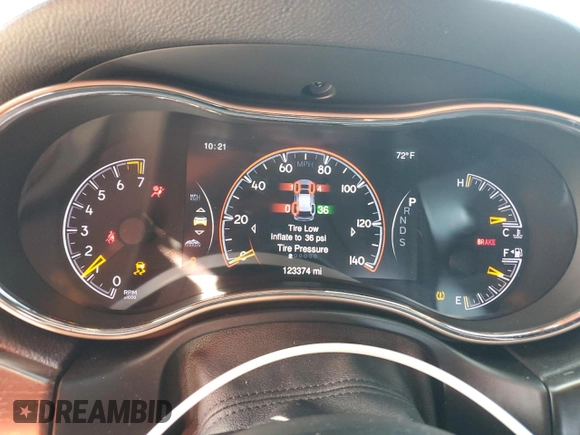 2015 Jeep Grand Cherokee Limited with VIN 1C4RJFBG0FC651055, listed as a Copart auction lot 51355835 with 123,374 mi miles and Salvage Title. Bid and sale history available at carsss.com. Image 9.