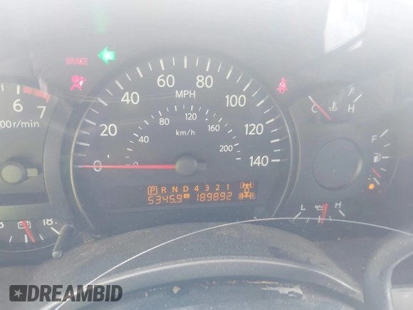 2004 Nissan Titan LE with VIN 1N6AA07B74N581334, listed as a IAAI auction lot 42265633 with 189,892 mi miles and . Bid and sale history available at DreamBid. Image 7.