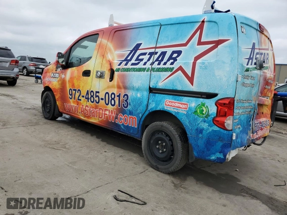 2020 Nissan NV200 S with VIN 3N6CM0KN8LK707089, listed as a Copart auction lot 54737465 with Not provided miles and Salvage title. Bid and sale history available at DreamBid. Image 2.