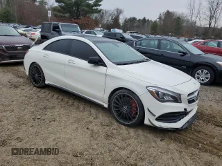 2018 Mercedes-Benz CLA with VIN WDDSJ5CB6JN541063, listed as a Copart auction lot 82601314 with 81,185 mi miles and Clean Title. Bid and sale history available at carsss.com. Image 4.