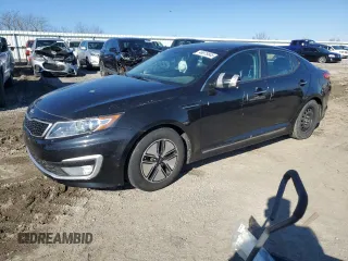 2012 Kia Optima Hybrid with VIN KNAGM4AD4C5035639, listed as a Copart auction lot 46978845 with 226,095 mi miles and Salvage Title. Bid and sale history available at carsss.com. Image 1.