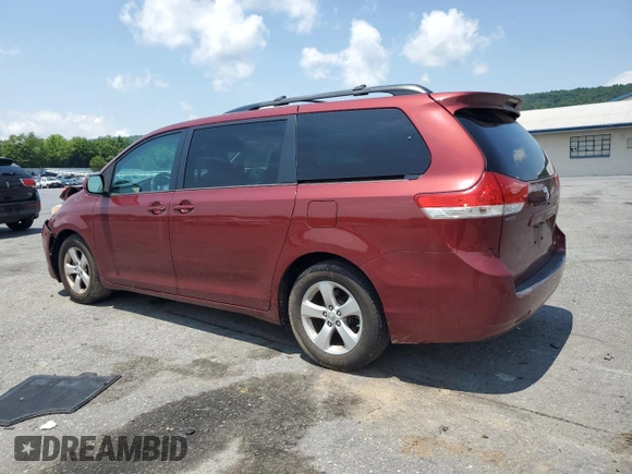 2013 Toyota Sienna LE AAS with VIN 5TDKK3DC4DS404544, listed as a Copart auction lot 60274615 with 94,933 mi miles and Salvage title. Bid and sale history available at DreamBid. Image 2.