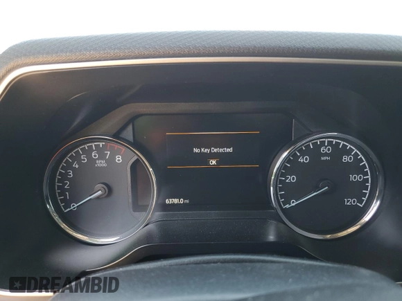 2021 Ford F-150 XL with VIN 1FTFW1E5XMFA47980, listed as a Copart auction lot 56737215 with 63,781 mi miles and Salvage title. Bid and sale history available at DreamBid. Image 9.