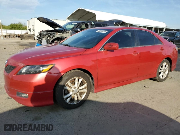 2007 Toyota Camry CE with VIN 4T1BE46K27U052500, listed as a Copart auction lot 48598435 with 217,873 mi miles and Salvage Title. Bid and sale history available at DreamBid. Image 1.