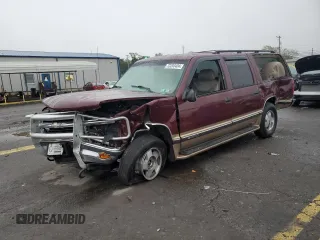 1999 Chevrolet Suburban with VIN 1GNFK16R7XJ402741, listed as a Copart auction lot 73283404 with 143,943 mi miles and Salvage Title. Bid and sale history available at carsss.com. Image 1.