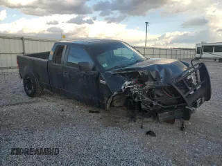 2005 Ford F-150 STX with VIN 1FTRX12W95NA75834, listed as a Copart auction lot 46849285 with 182,546 mi miles and Salvage Title. Bid and sale history available at carsss.com. Image 4.
