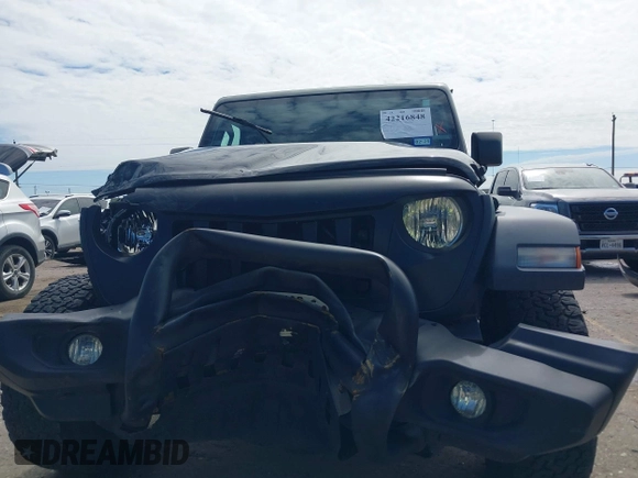 2018 Jeep Wrangler Sport with VIN 1C4GJXAN2JW221404, listed as a IAAI auction lot 42216848 with 53,882 mi miles and . Bid and sale history available at DreamBid. Image 6.