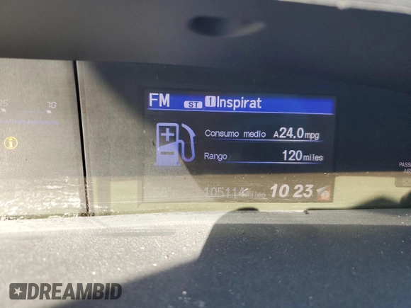 2014 Honda Civic Sedan EX with VIN 19XFB2F81EE080629, listed as a Copart auction lot 49690205 with 105,114 mi miles and Salvage Title. Bid and sale history available at carsss.com. Image 9.