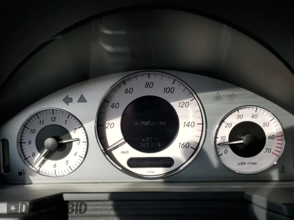 2003 Mercedes-Benz E-Class 5.0L with VIN WDBUF70J73A265111, listed as a Copart auction lot 78364504 with 114,974 mi miles and Salvage Title. Bid and sale history available at carsss.com. Image 9.