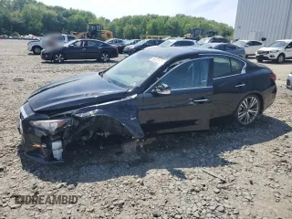2019 Infiniti Q50 Luxe с VIN JN1EV7ARXKM590199, выставлен на аукционе Copart как лот 56527875 с пробегом 58 885 миль миль и Списание • Salvage title. История ставок и продаж доступна на DreamBid. Изображение 1.