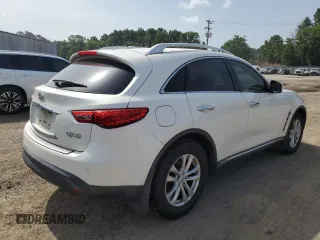 2014 Infiniti QX70 with VIN JN8CS1MU3EM451423, listed as a Copart auction lot 63205685 with 134,192 mi miles and Salvage title. Bid and sale history available at DreamBid. Image 3.