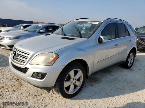 2010 Mercedes-Benz M-Class ML 350 with VIN 4JGBB5GB9AA538078, listed as a Copart auction lot 87926625 with 0 mi miles and Non Repairable. Bid and sale history available at carsss.com. Image 1.