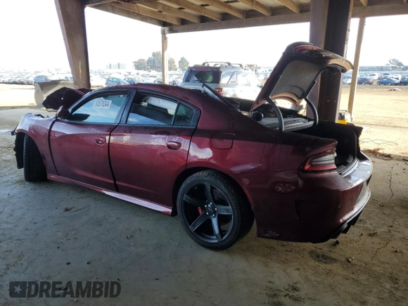 2019 Dodge Charger SRT Hellcat with VIN 2C3CDXL90KH710460, listed as a Copart auction lot 83578344 with Not Provided miles and Salvage Title. Bid and sale history available at DreamBid. Image 2.